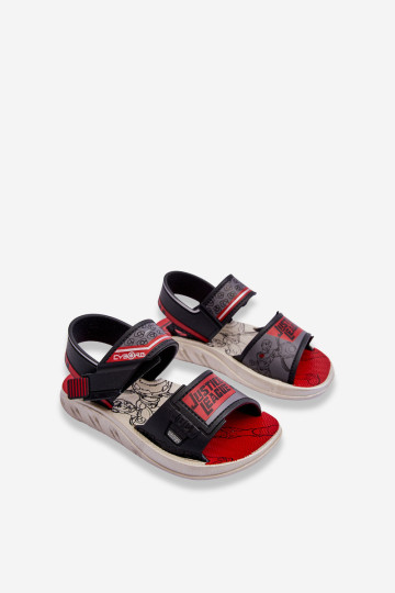 Vaikiški basutės Grendene Kids JJ385011 juodos ir raudonos spalvos