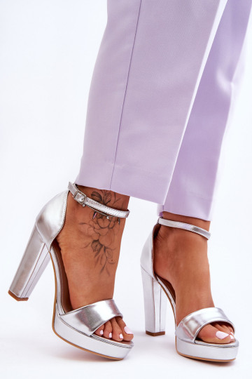 Aukštakulniai sandalai Silver Mandy 2