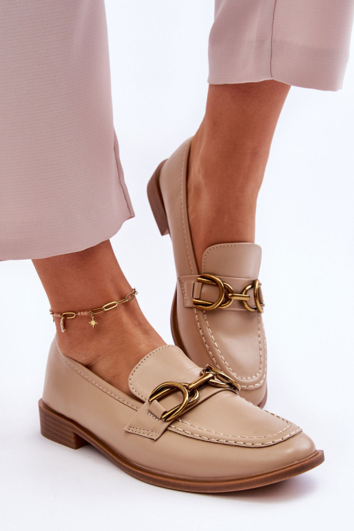 Klasikiniai moteriški batai smėlio spalvos Lorien