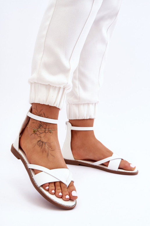 Moteriškos plokšti šlepetės su užtrauktuku,...