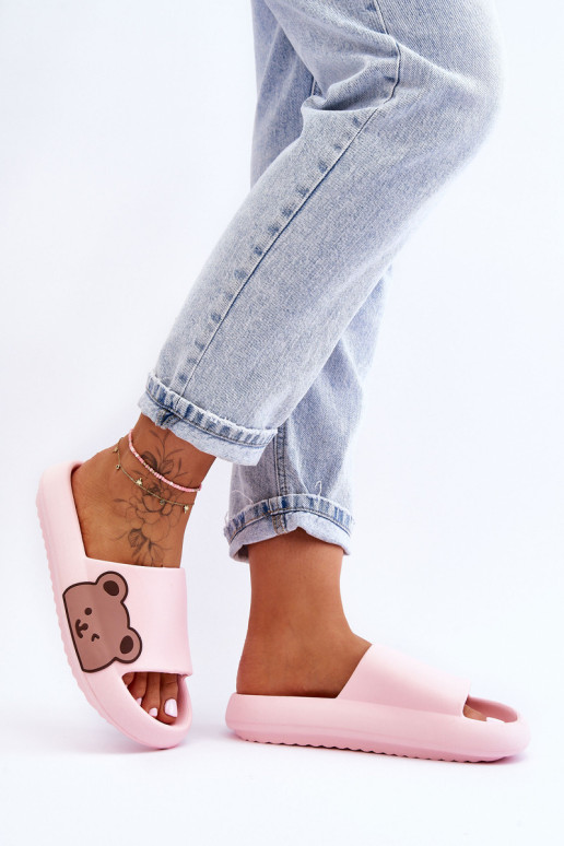 Moteriškos šviesios putplasčio šlepetės,...