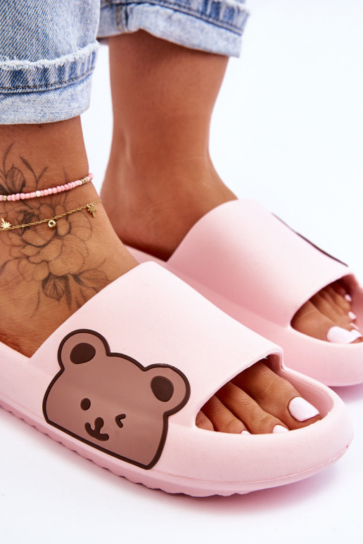 Moteriškos šviesios putplasčio šlepetės,...