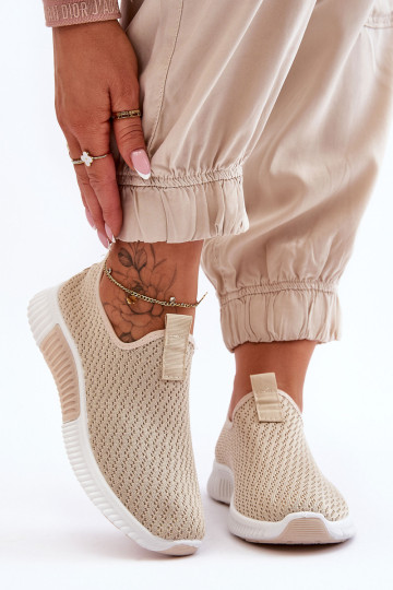 Klasikiniai Slip-On treniruokliai Beige Frankie 2