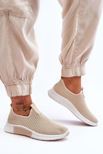 Klasikiniai Slip-On treniruokliai Beige Frankie