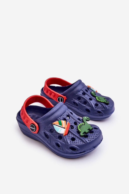 Vaikiški putplasčio lengvi sandalai tamsiai...