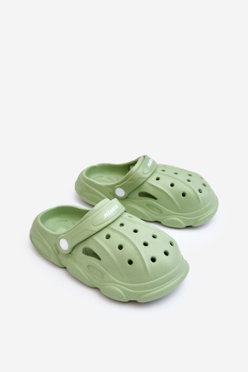 Vaikiškos porolono šlepetės Green Debesuota 2