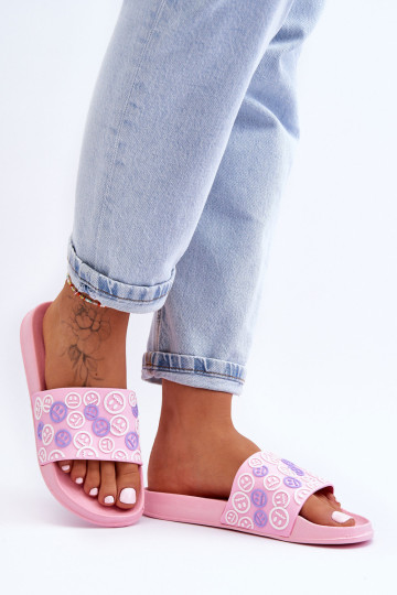 Moteriškos šlepetės su jaustukais Pink Cosette 2