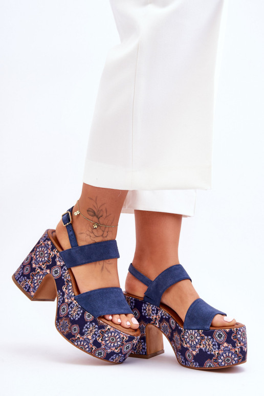 Odiniai aukštakulniai sandalai Maciejka...