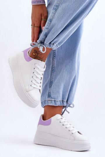 Moteriški klasikiniai sportiniai batai Balta-violetinė... 2