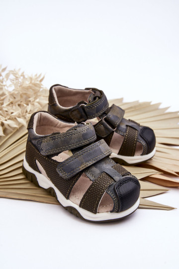 Vaikiški Velcro sandalai Dark Green Falcon 2