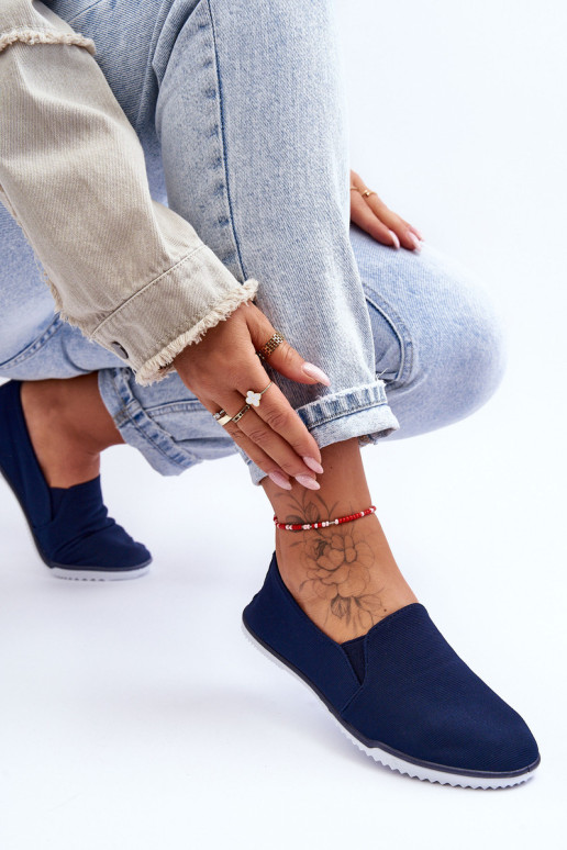 Moteriški užsegami sportbačiai Navy Versali