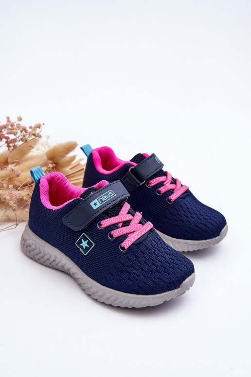 Vaikiški sportiniai bateliai su Velcro Navy...