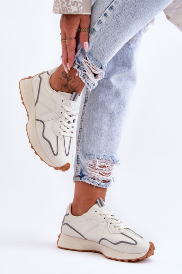 Moteriški sportiniai batai smėlio spalvos Faro 2