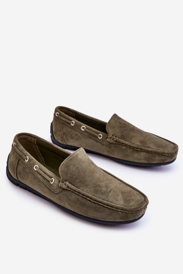 Vyriški zomšiniai užsegami batai Green Rayan 2