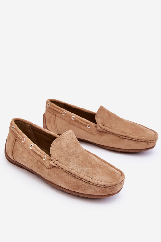 Vyriški zomšiniai užsegami batai Brown Rayan