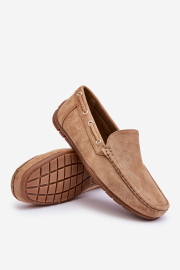 Vyriški zomšiniai užsegami batai Brown Rayan