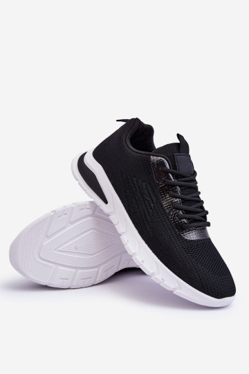 Vyriški klasikiniai sportiniai batai, juodi ir balti Santiago