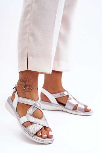 Moteriški odiniai sandalai SBarski 97619 Sidabras 2