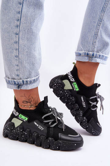 Užsegami madingi sportbačiai Black Evolution 2