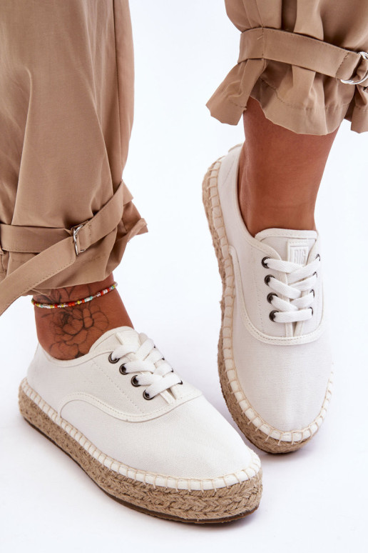 Suvarstomos Espadrilės Big Star LL274833 Baltos