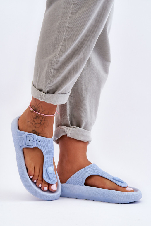 Moteriškos putplasčio šlepetės Mėlynos Apolla