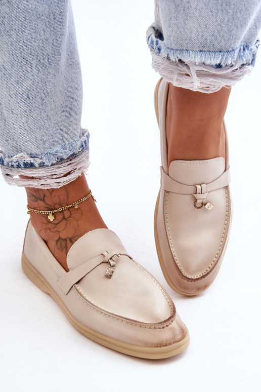 Moteriški klasikiniai mokasinai Beige Cortez