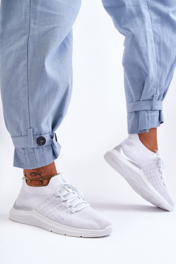 Moteriški klasikiniai sportbačiai, balti Nikilla 2