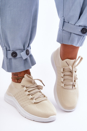 Moteriški klasikiniai sportiniai batai šviesiai smėlio... 2