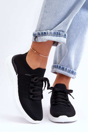 Klasikiniai moteriški sportiniai bateliai, juodi Nikilla 2