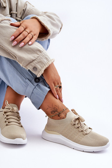 Moteriški klasikiniai sportiniai batai smėlio spalvos... 2