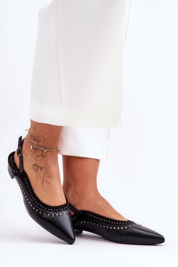 Eko odos baleto buteliai su smeigėmis, juoda Laroshe