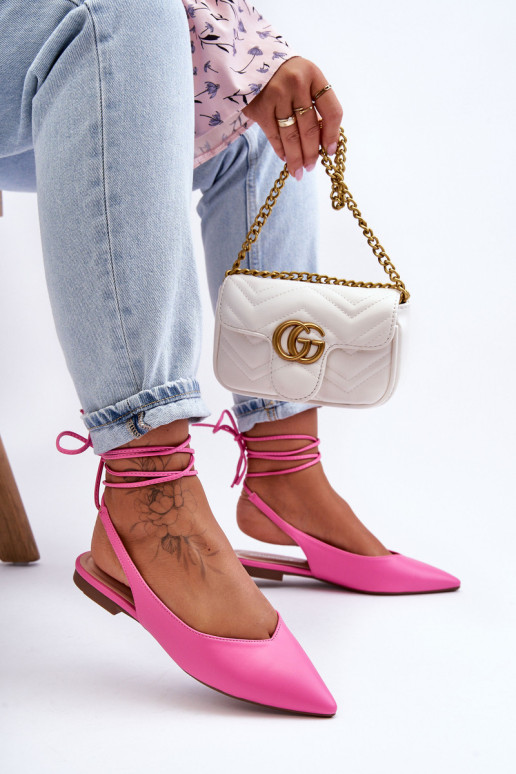 Moteriški nėriniuoti baleto buteliai Rožinė...