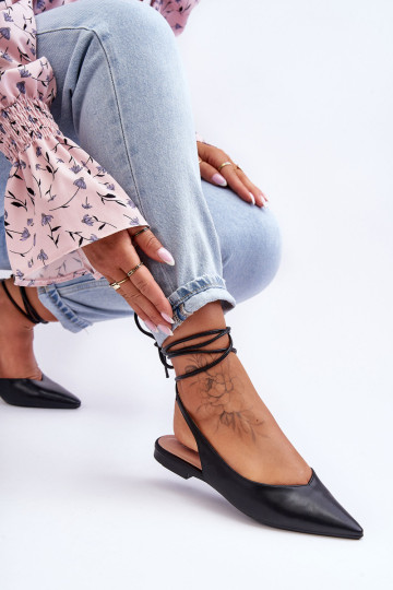 Moteriški suvarstomi baleto buteliai, juodi Lilly Ann 2