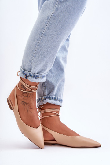 Moteriški nėriniuoti baleto butai Nude Lilly Ann 2