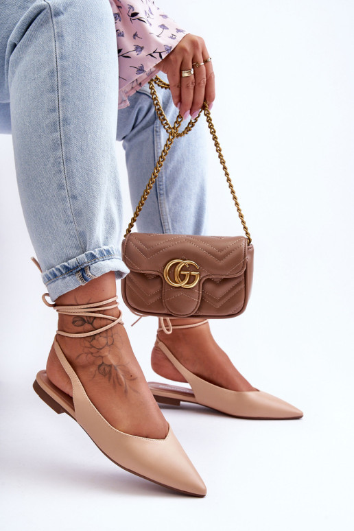 Moteriški nėriniuoti baleto butai Nude Lilly Ann