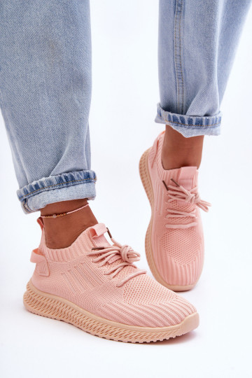 Moteriški slydimo audinio sportiniai batai Rožinė Zauna