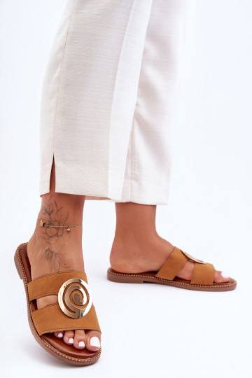 Stilingos šlepetės su veidrodžio puošmena Camel Deep Breath