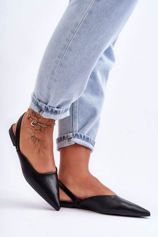 Moteriški baleto buteliai, juodi