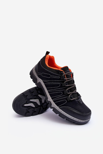 Vyriški žemi trekingo batai, juodi Orlando 2
