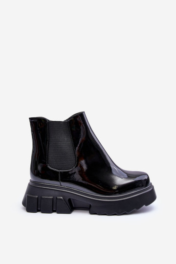 Užsegami guminiai batai Jodhpur Boots Black Carme