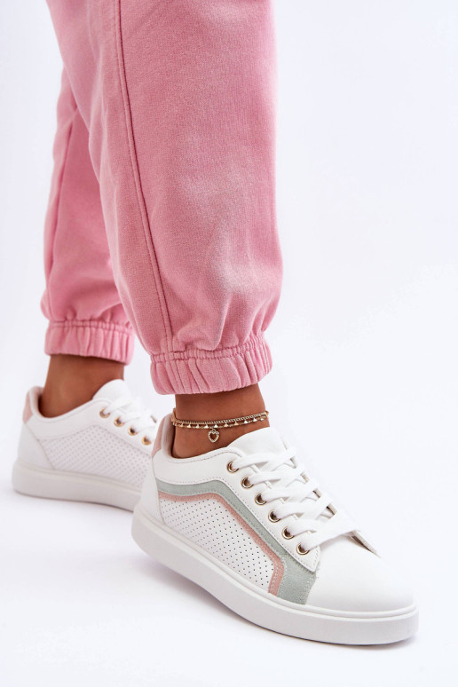 Moteriški klasikiniai sportiniai batai baltai...