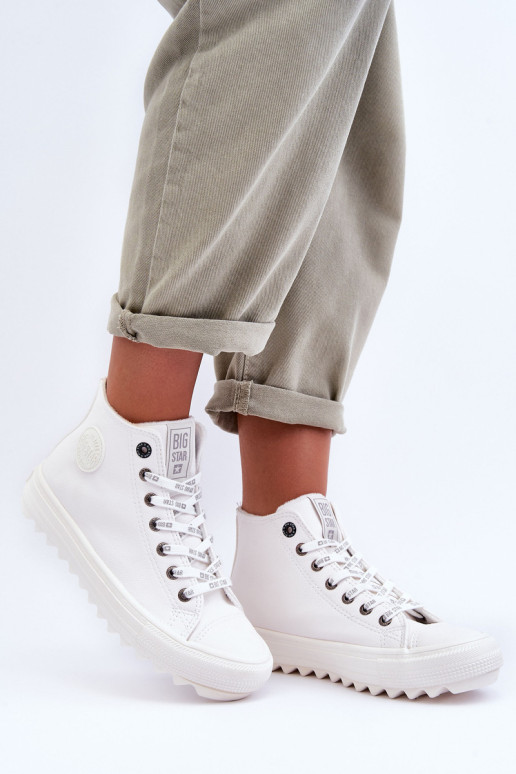 Moteriški sportbačiai Big Star High Šilta Balta...