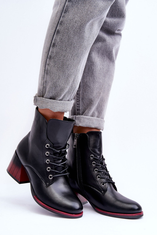 Eko odos batai su kulnais, juodi Luloshe