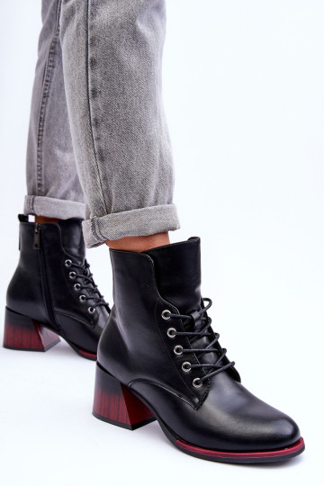 Eko odos batai su kulnais, juodi Luloshe 2