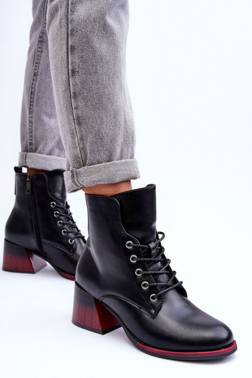 Eko odos batai su kulnais, juodi Luloshe