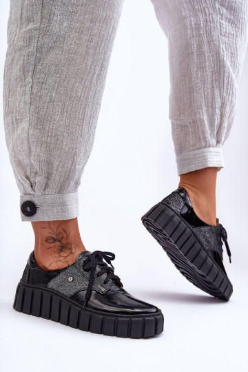 Odinės platformos pusbačiai juodi hipnozė 2