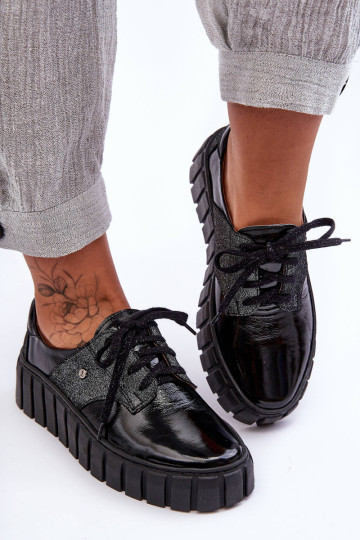 Odinės platformos pusbačiai juodi hipnozė