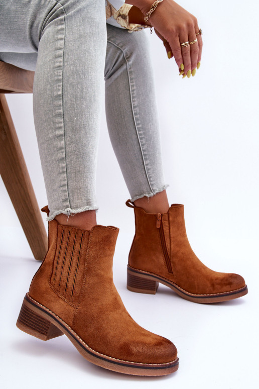 Klasikiniai zomšiniai moteriški smėlio spalvos...