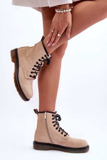 Moteriški zomšiniai kulkšnies batai plokščiakulniai... 2