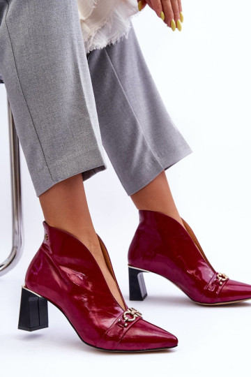 Odiniai batai ant kulno Maciejka 05262-15 Fuchsia